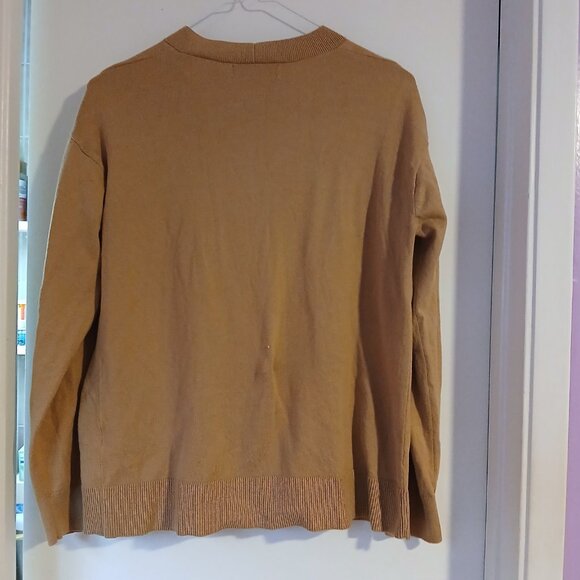 Banana Republic Factory Women's Forever Sweater Camel SZ M GUC - Picture 6 of 7
